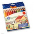Colores de madera Jovi. 12 u.